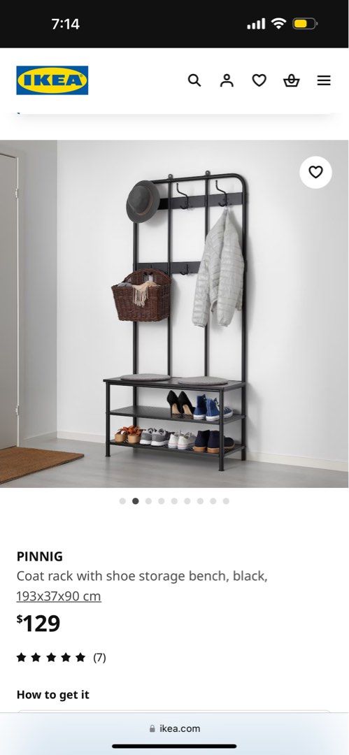 Ikea shoe coat rack discount