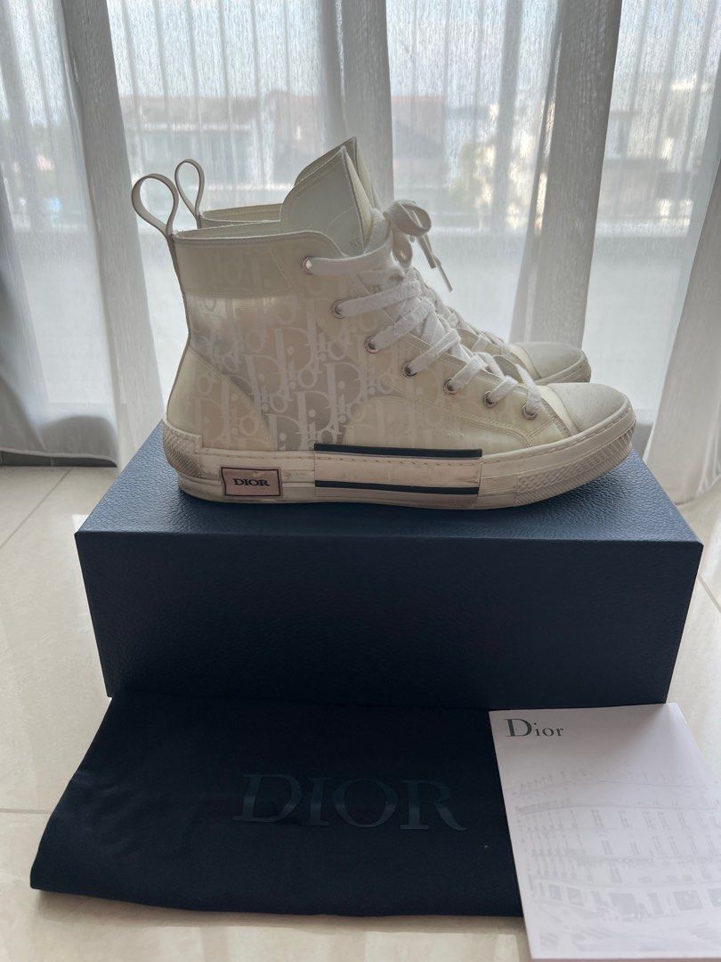 dior high top sneakers used