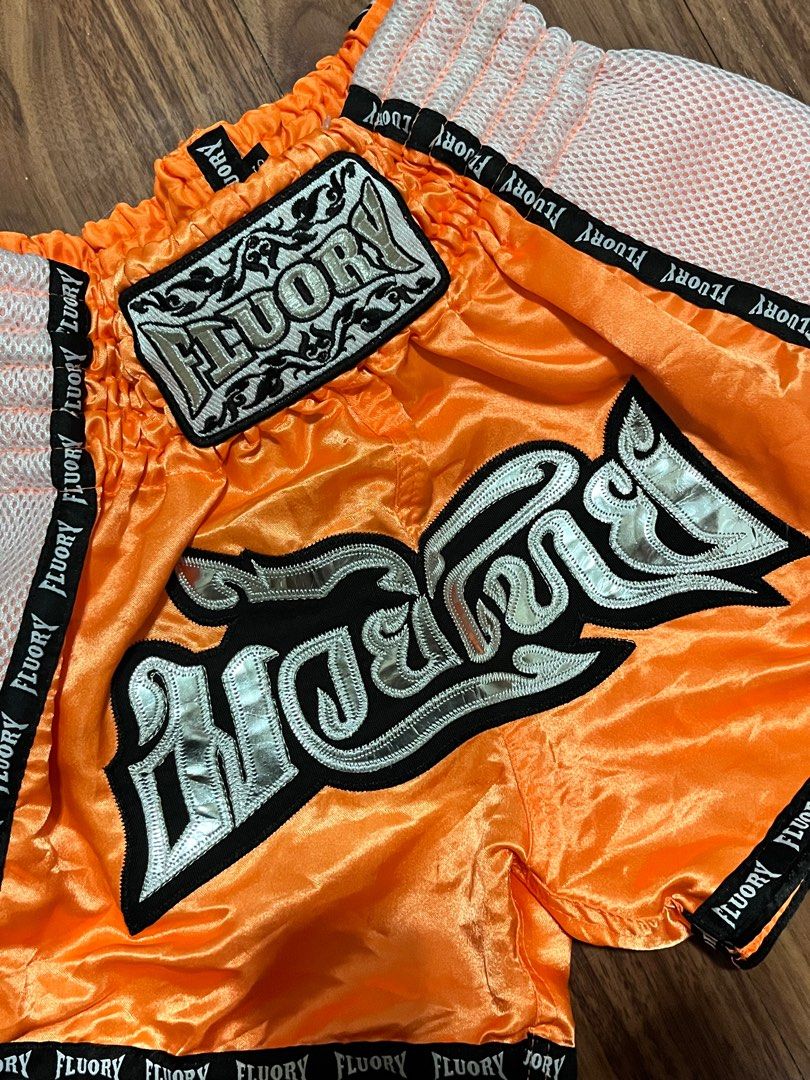 Fluory Muay Thai Shorts (Category: Activewear) located in Manila. Submitted by hellostellaa (Listing ID 1336618109, Image 2). Description: -Brand new (never been used) -With tag -Size Small -Gcash -Lalamove delivery Rfs: too small for me.