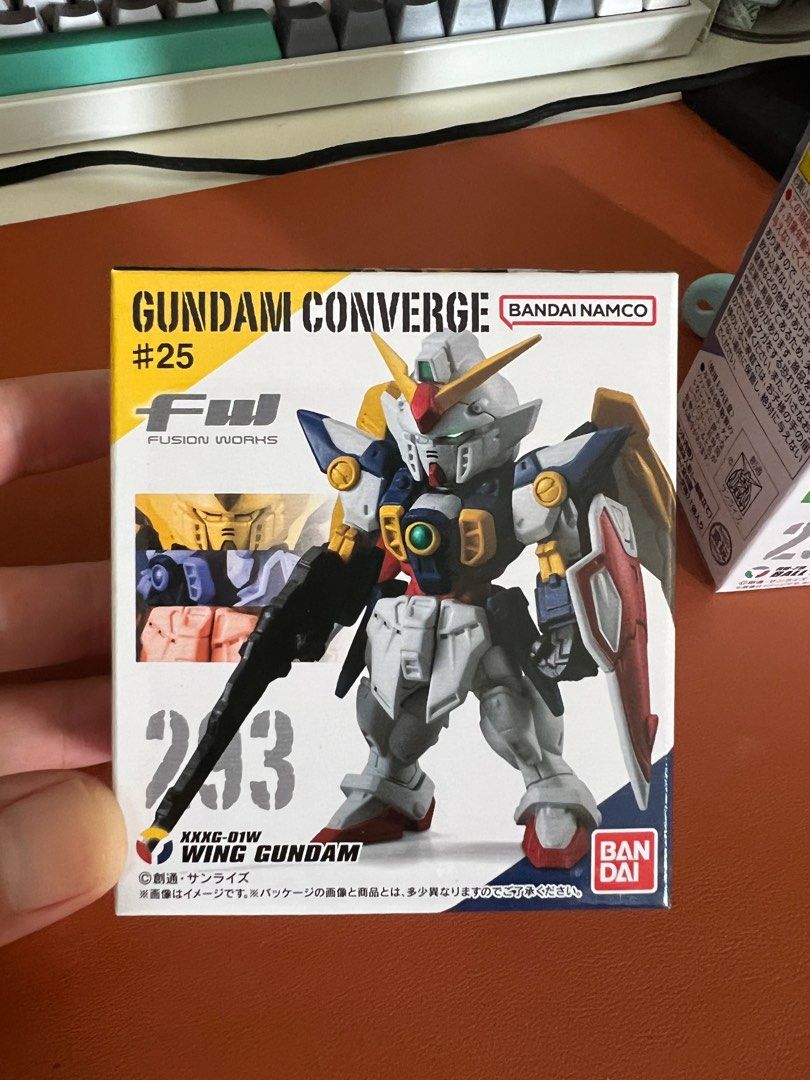 Gundam Converge #293 & #296 - Wing Gundam & Ball Twin Set (Category: Gundam Model Kits) located in Singapore. Submitted by mixiaomi412 (Listing ID 1336519263, Image 2). Description: Selling two brand new boxes of Gundam Converge as a set at 30. Wing Gundam #293 and Ball Twin Set # 296.