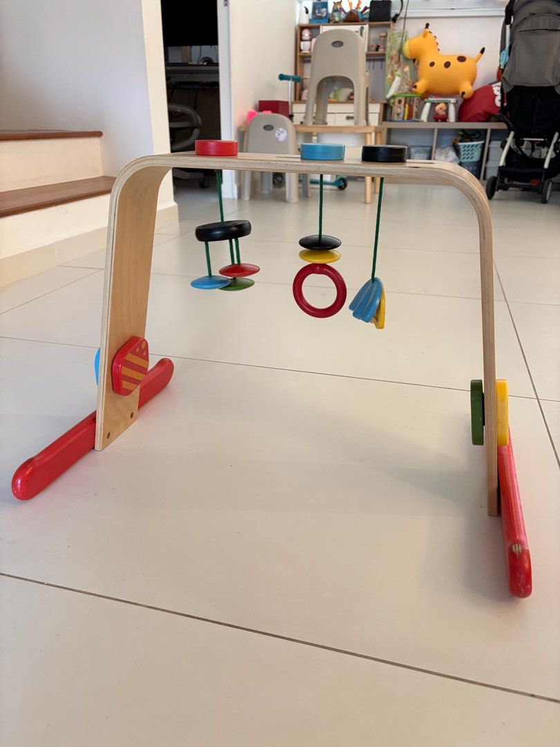 Ikea leka wooden baby gym discount