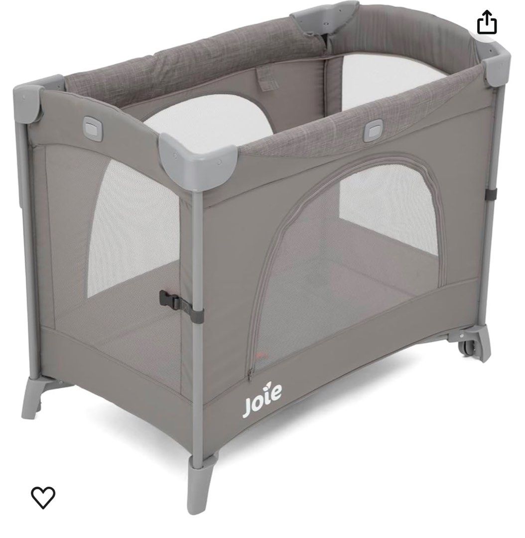 Joie Kubbie Sleep Playpen Convertible Baby Crib Foggy Grey Babies Kids Baby Nursery Kids Furniture Cots Cribs on Carousell