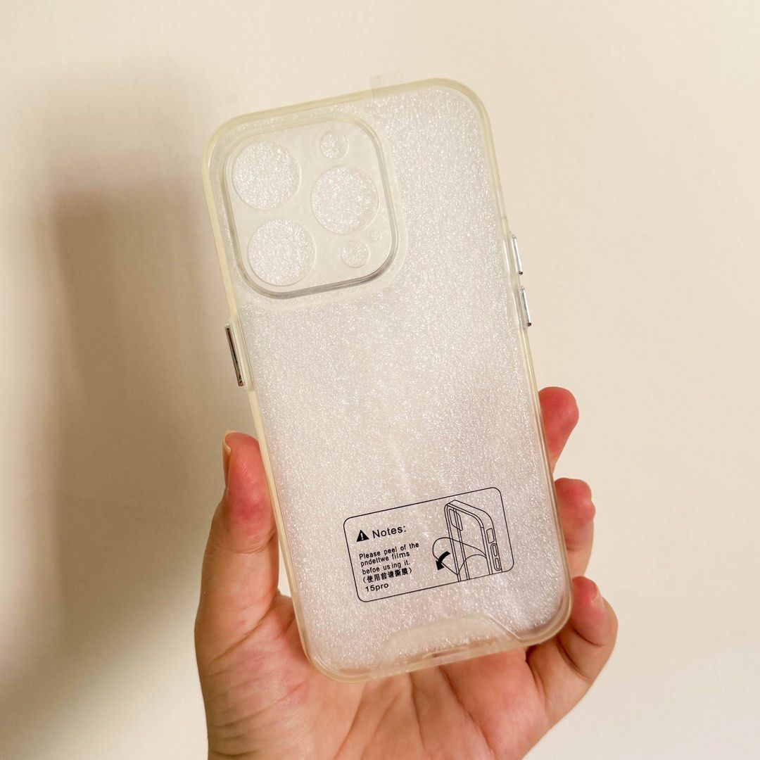 Peel Clear Hard Case (JUAL RUGI) Hard Case Iphone 15 Pro Max IP 15