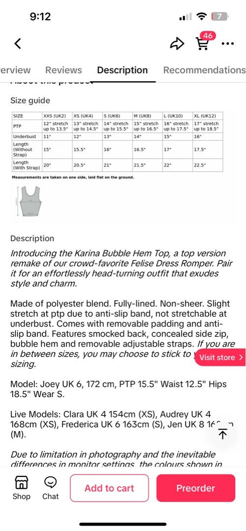 Karina Mikayla bubble top (Category: Sleeveless) located in Singapore. Submitted by bloopers (Listing ID 1336623783, Image 3). Description: .