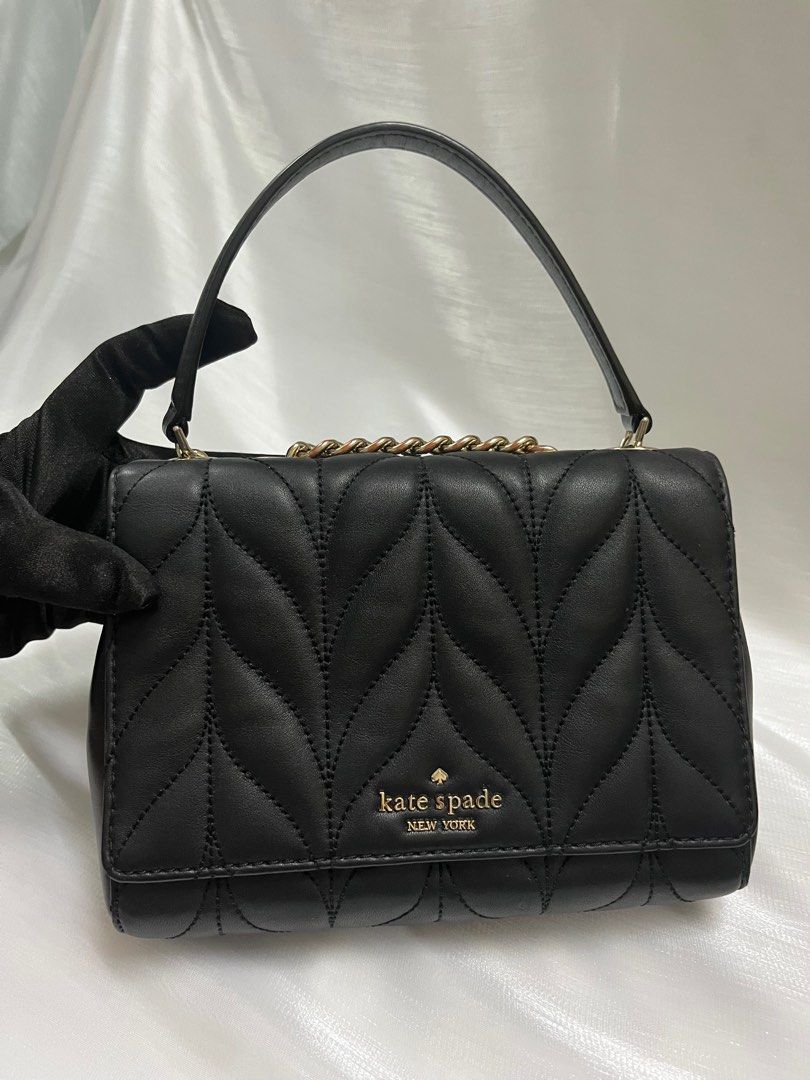 Kate Spade Black Mini Emelyn briar lane quilted WKRU5760