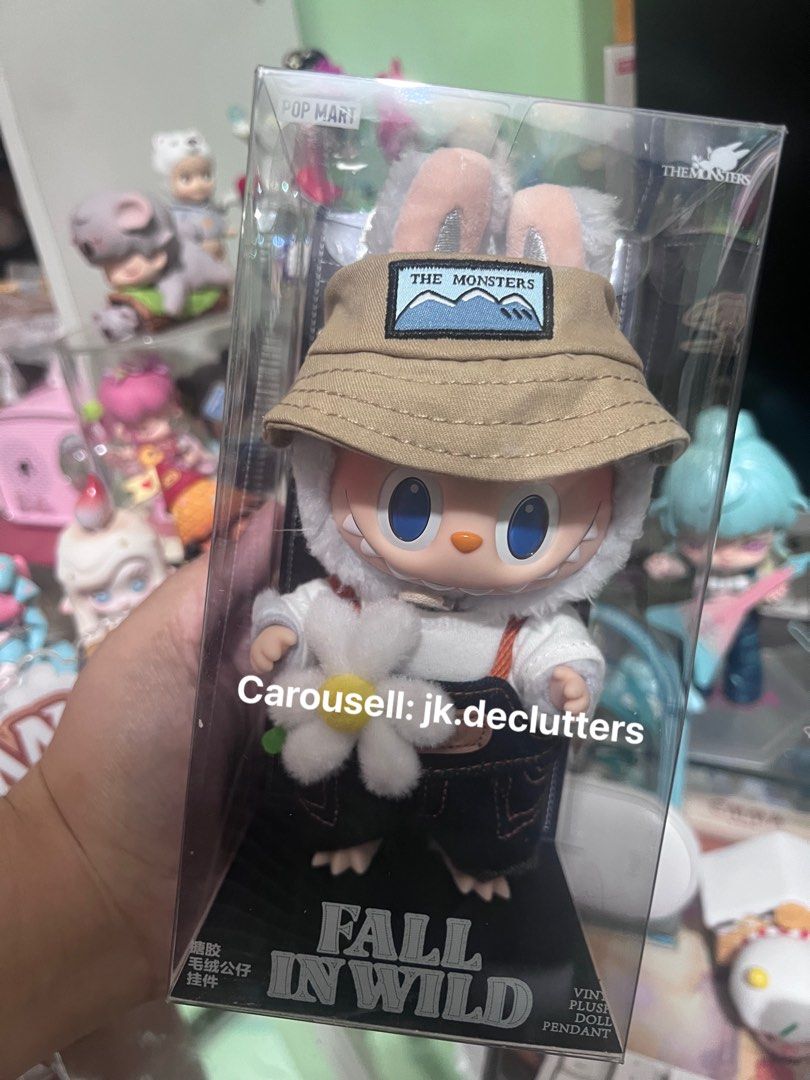 Labubu Fall in Wild FIW pendant (on hand) (Category: Designer & Blind Box Toys) located in Bulacan. Submitted by jk.declutters (Listing ID 1336571913, Image 1). Description: POP MART THE MONSTERS FALL IN WILD SERIES-Vinyl Plush Doll Pendant 🌼 sealed/ unopened On hand and ready to ship Loc: QC MOP: gcash/bdo/gotyme MOD: sdd only .