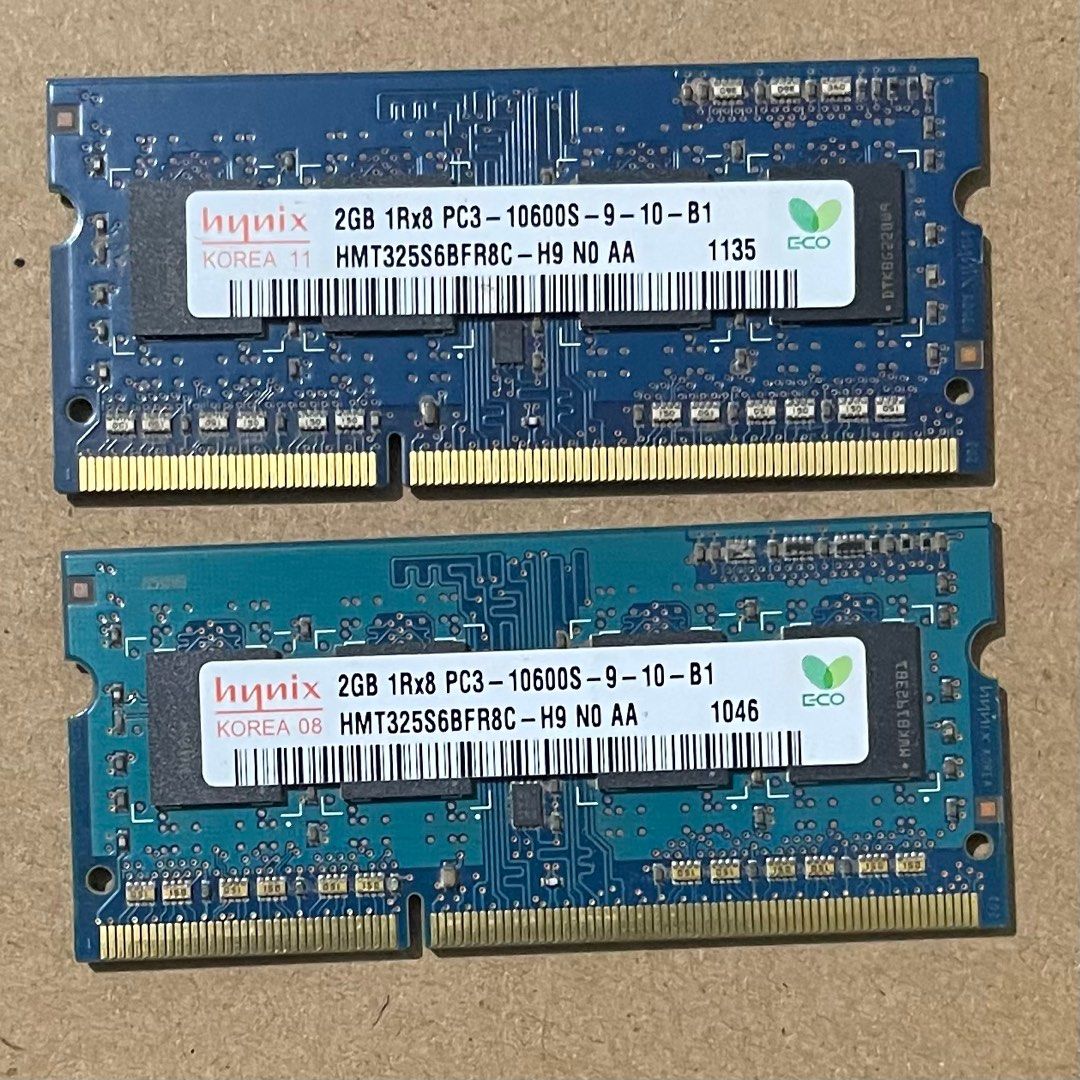Laptop Memory/ RAM (Category: Computer Parts) located in Rizal. Submitted by eatsewkey (Listing ID 1336624272, Image 1). Description: ￼Leave me a message for interested buyers. Thank you. Hynix DDR3 RAM 2GB 1RX8 PC3-10600S-9-10-B1/B2 DDR3 2GB 1333MHz laptop memory 1.5V.