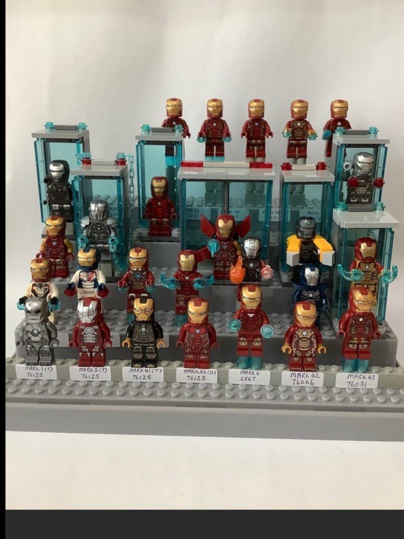 LEGO MARVEL AVENGERS SUPER HEROES MINFIG Iron Man MK 1 OR MK 5 OR MK