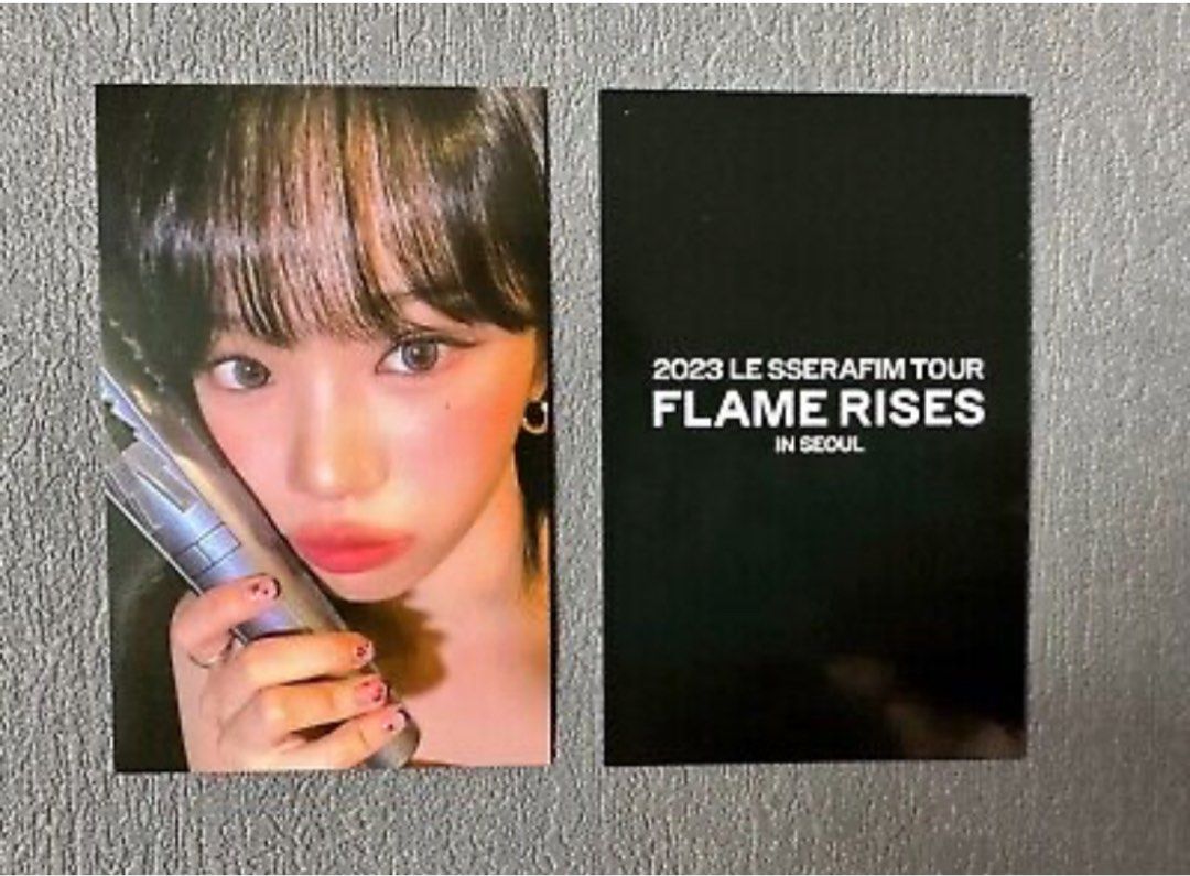 Lesserafim Chaewon Fearnot Flame Rises Seoul Tour Photocard