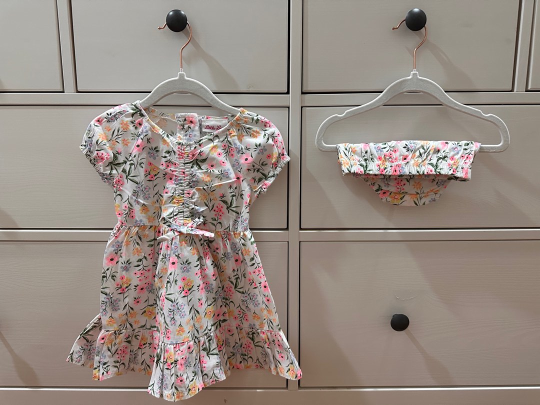 Little Lass 2pcs floral dress Babies Kids Babies Kids Fashion on Carousell
