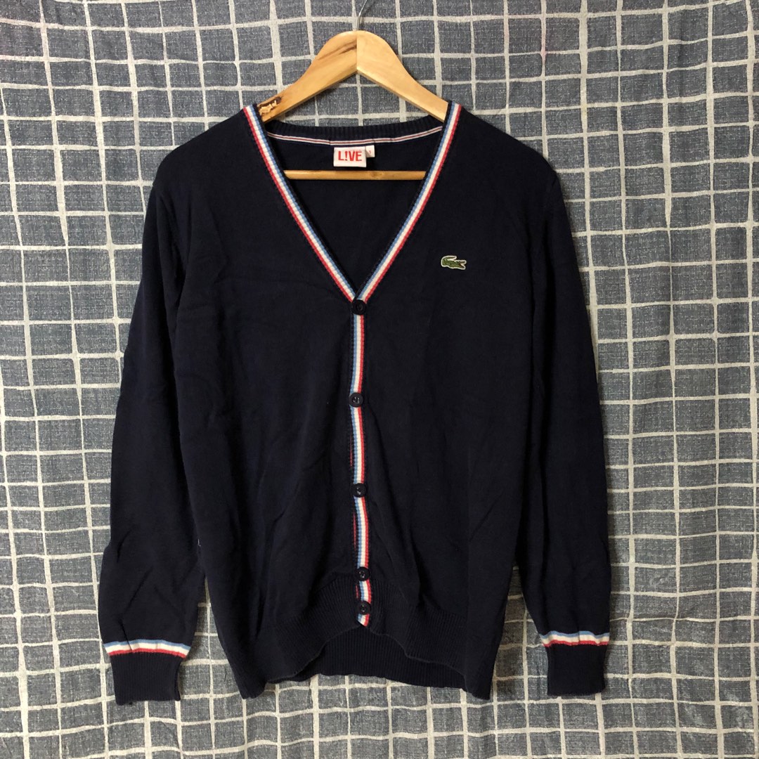 Live Lacoste Cardigan Men s Fashion Coats Jackets and Outerwear on Carousell