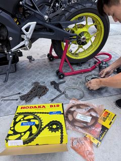 Affordable r15 v3 chain and sprocket For Sale Motorcycle Accessories Carousell Singapore