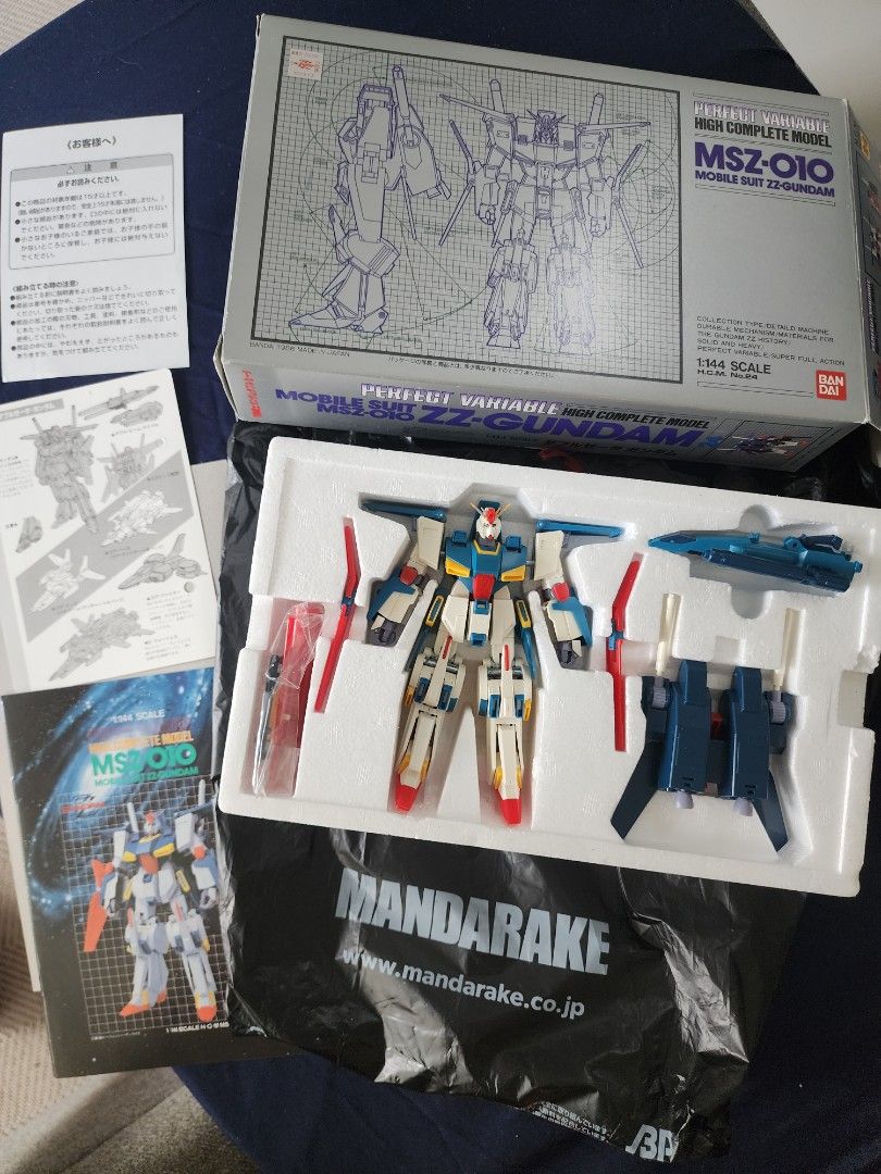 MSZ-010 ZZ-GUNDAM 1/144 (Category: Gundam & Model Kits) located in Manila. Submitted by euge52 (Listing ID 1336518603, Image 1). Description: High Complete Model MSZ-010 ZZ-GUNDAM 5" Action Figure Made in Japan 1986.