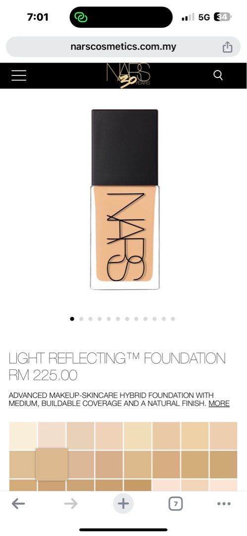 NARS FOUNDATION (MEDIUM CODE)- PUNJAB SEPHORA MAC HUDA BEAUTY SASA ...