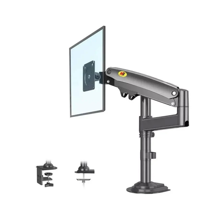 NB North Bayou Monitor Holder Table Holder Gas Spring Arm Height Adjustable Display Holder for 22-35 Inch LED LCD Display Weighs 2-12kg (White