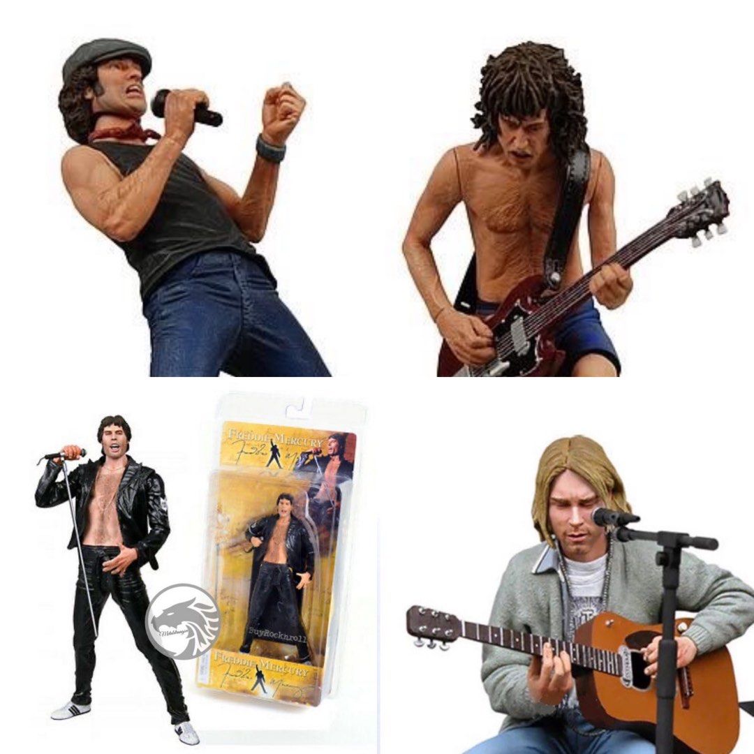 NECA Rock Music Musicians | AC/DC Angus Young Brian Johnson | NECA