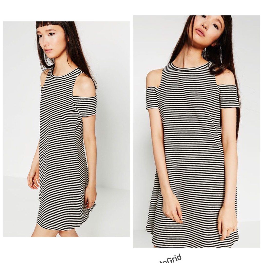 Zara cold shoulder dress outlet
