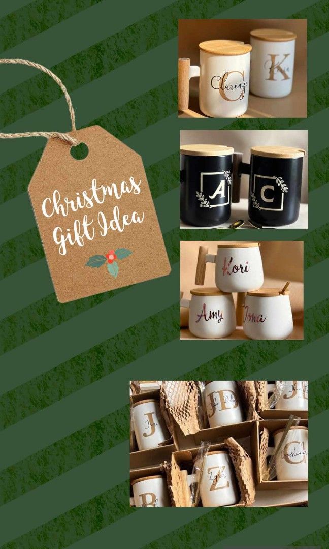 Personalized Ceramic Coffee Mug (Category: Coffee & Tea Tableware) located in Pasig City. Submitted by mecerb16 (Listing ID 1336658353, Image 1). Description: Christmas Gift Ideas☃️🌲❄️ Personalized Ceramic Mug with wooden handle,lid and spoon- Php390 Size - 380ml Available colors - white,black Personalized Coffee Mug with wooden handle,lid and spoon- Php390 Size - 450ml Available color - white Inclusions: Personalized gift bag Personalized gift 