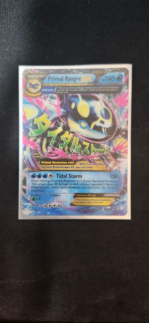 Primal Kyogre EX - 55/160 - Ultra Rare XY: Primal Clash, Hobbies & Toys,  Toys & Games on Carousell