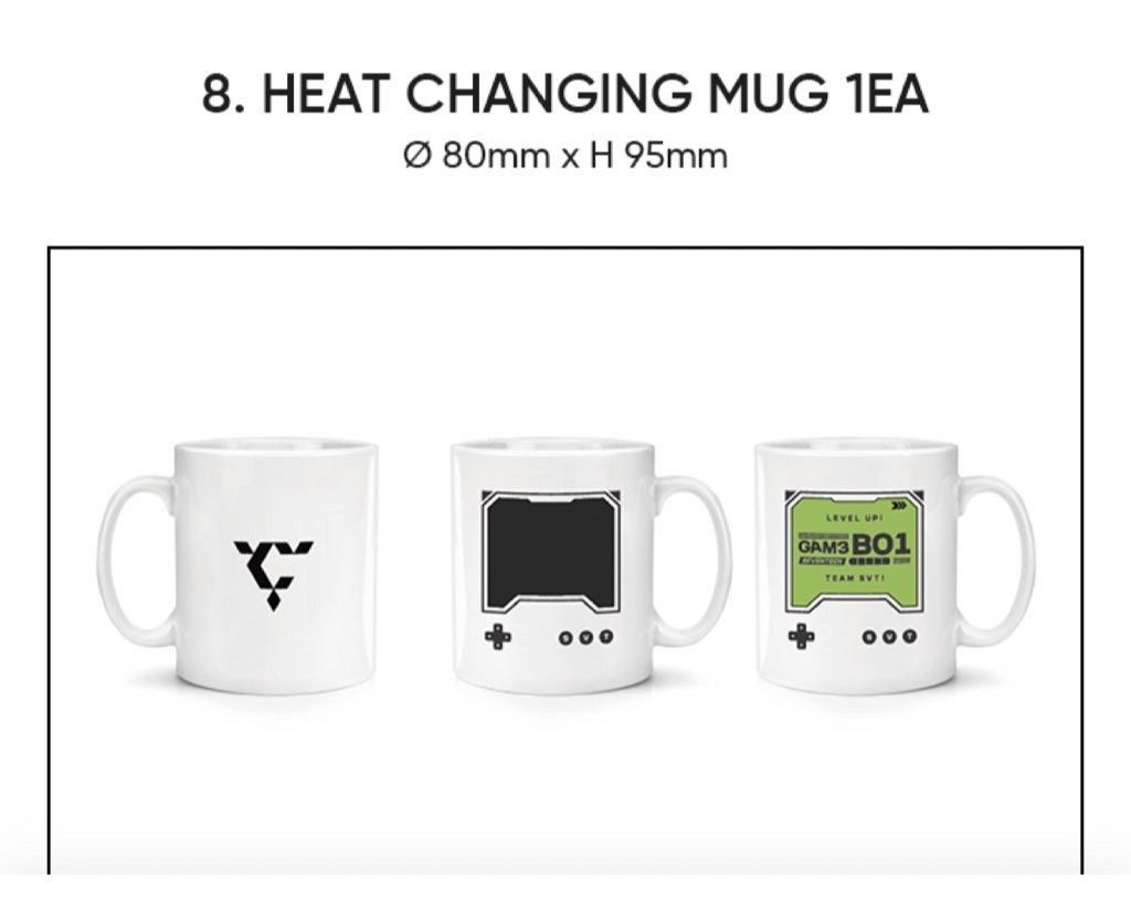 seventeen game boi heat changing mug (Category: Coffee & Tea Tableware) located in General Santos City (Dadiangas). Submitted by htthups (Listing ID 1336525713, Image 2). Description: wts lfb ph • strictly no cancellations!! • onhand, unused • payo tags. seventeen svt 7th generation carat membership kit game boi.