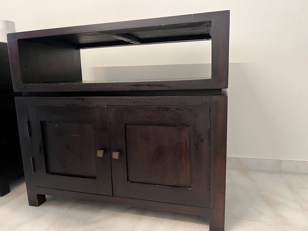 Side Table (Category: Other Home Furniture) located in Singapore. Submitted by peanuts82 (Listing ID 1336516161, Image 3). Description: Solid wood side tables to bring the classic charm to your home. One set available. Take one or take both. Well used but no defects! Dimensions as below: Length - 80cm Width - 40cm Height - 70cm.