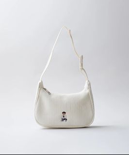 Korean 🇰🇷 authentic proxy purchase SPAO 24 years versatile cute bear embroidery corduroy bag64208540337153110