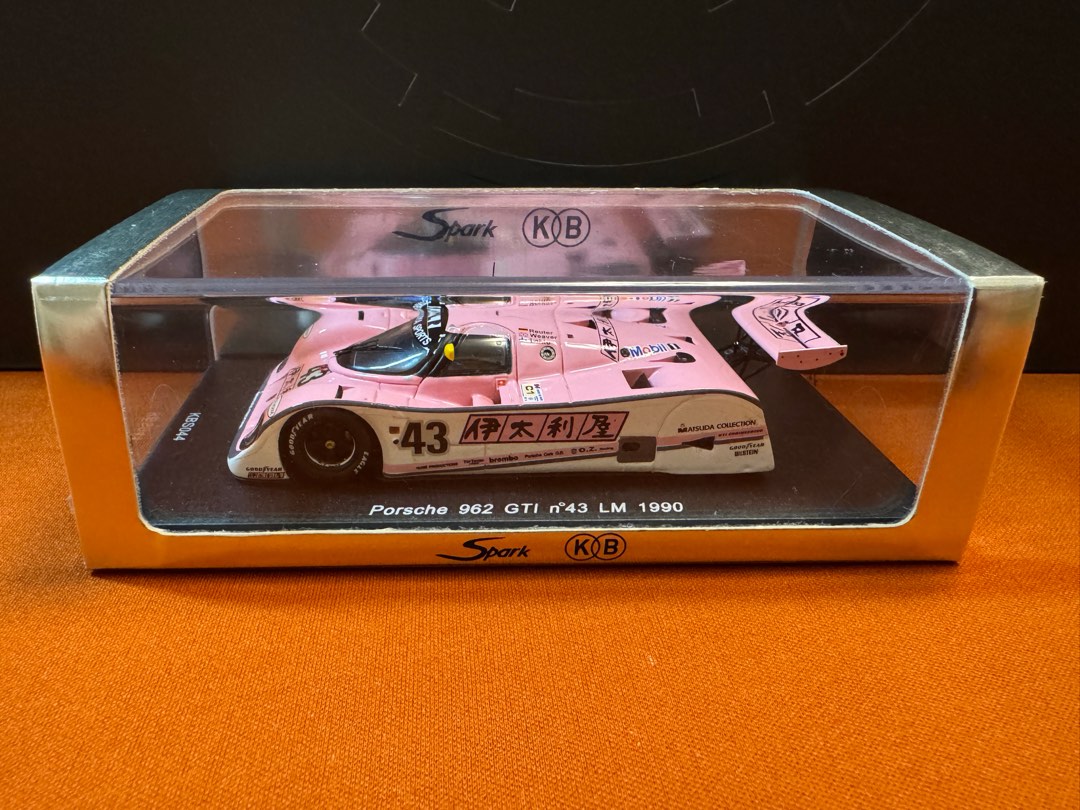SPARK MODEL KBS044 1:43 Porsche 962 GTI N* 43 LM 1990 伊太利