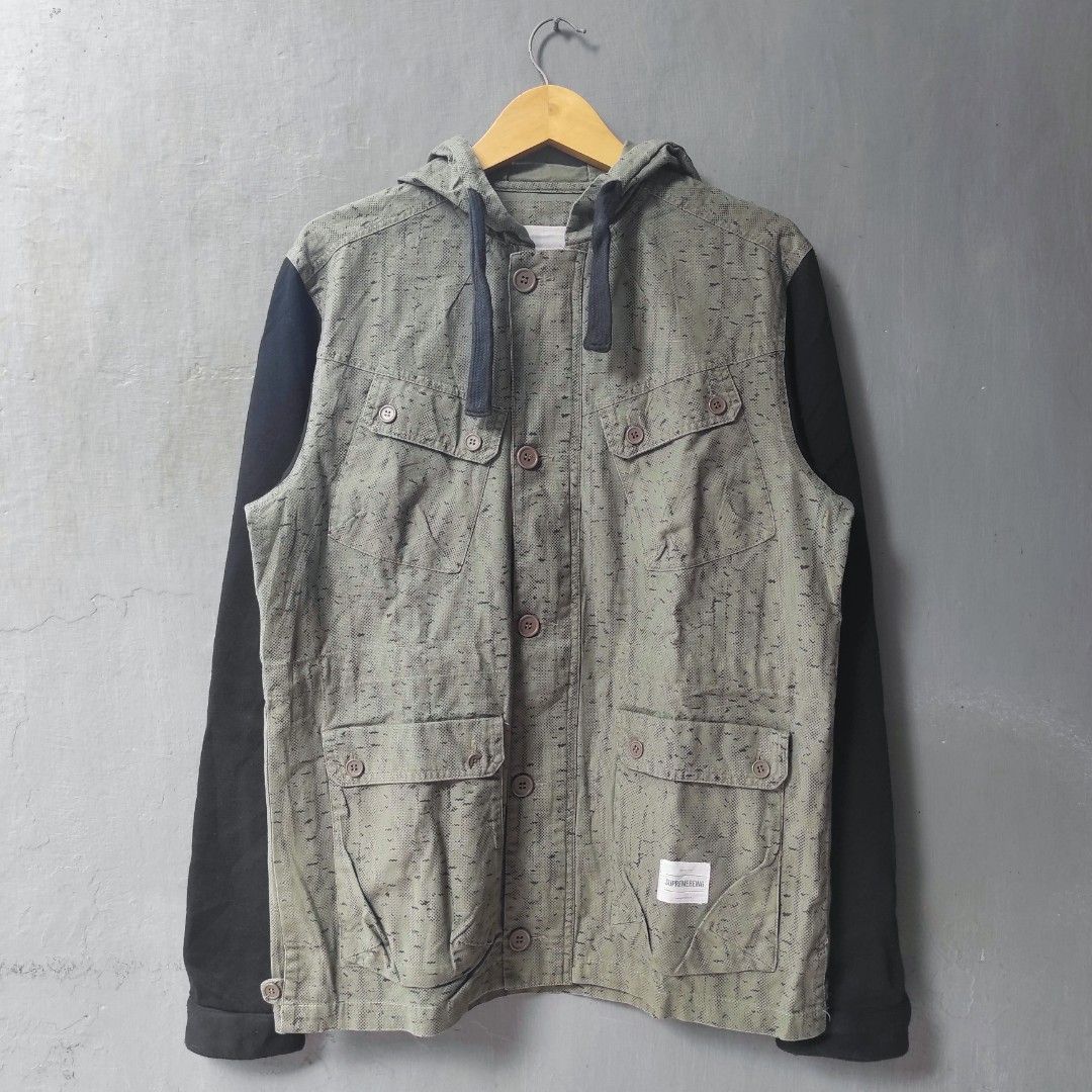 Supremebeing Parka Jacket Formation, Fesyen Pria, Pakaian Baju