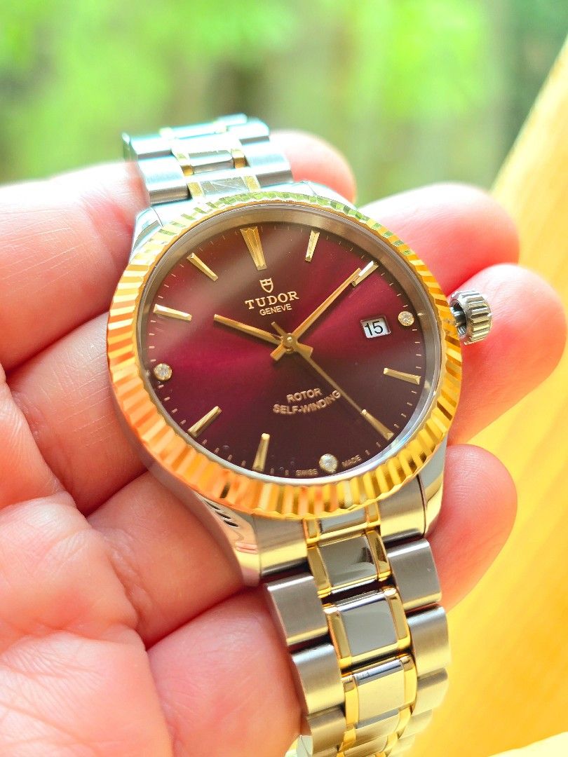 Tudor style watch 38mm cheap