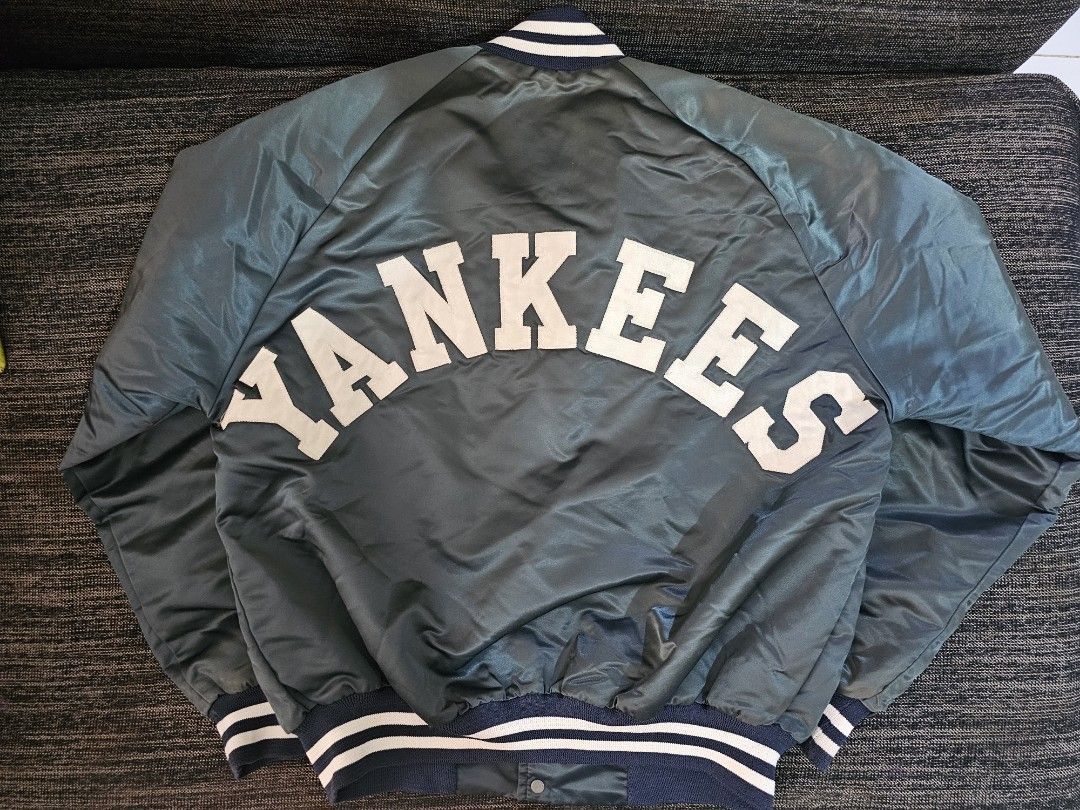 90s アメリカ製 チョークライン NBA スタジャン ウルブズ 刺繍 青 Sixers チョークライン USA製 ブルゾン スタジャン 90s ヴィンテージ