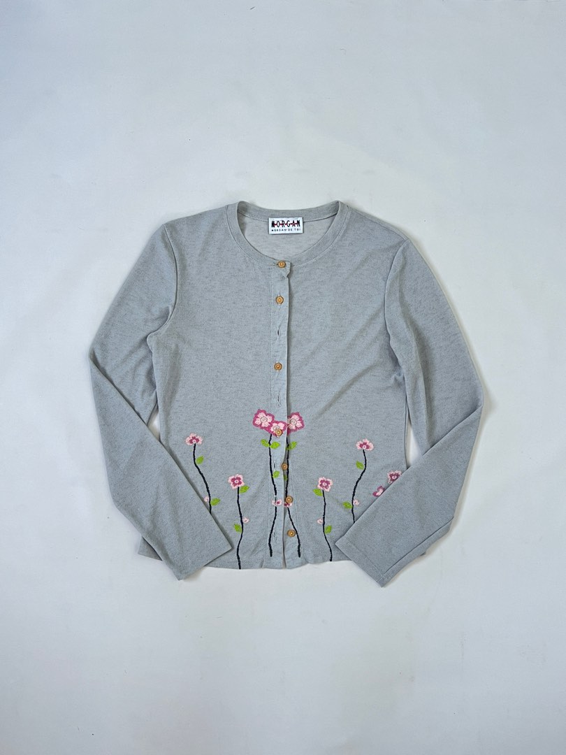 Morgan De Toi White Marabou Cardigan