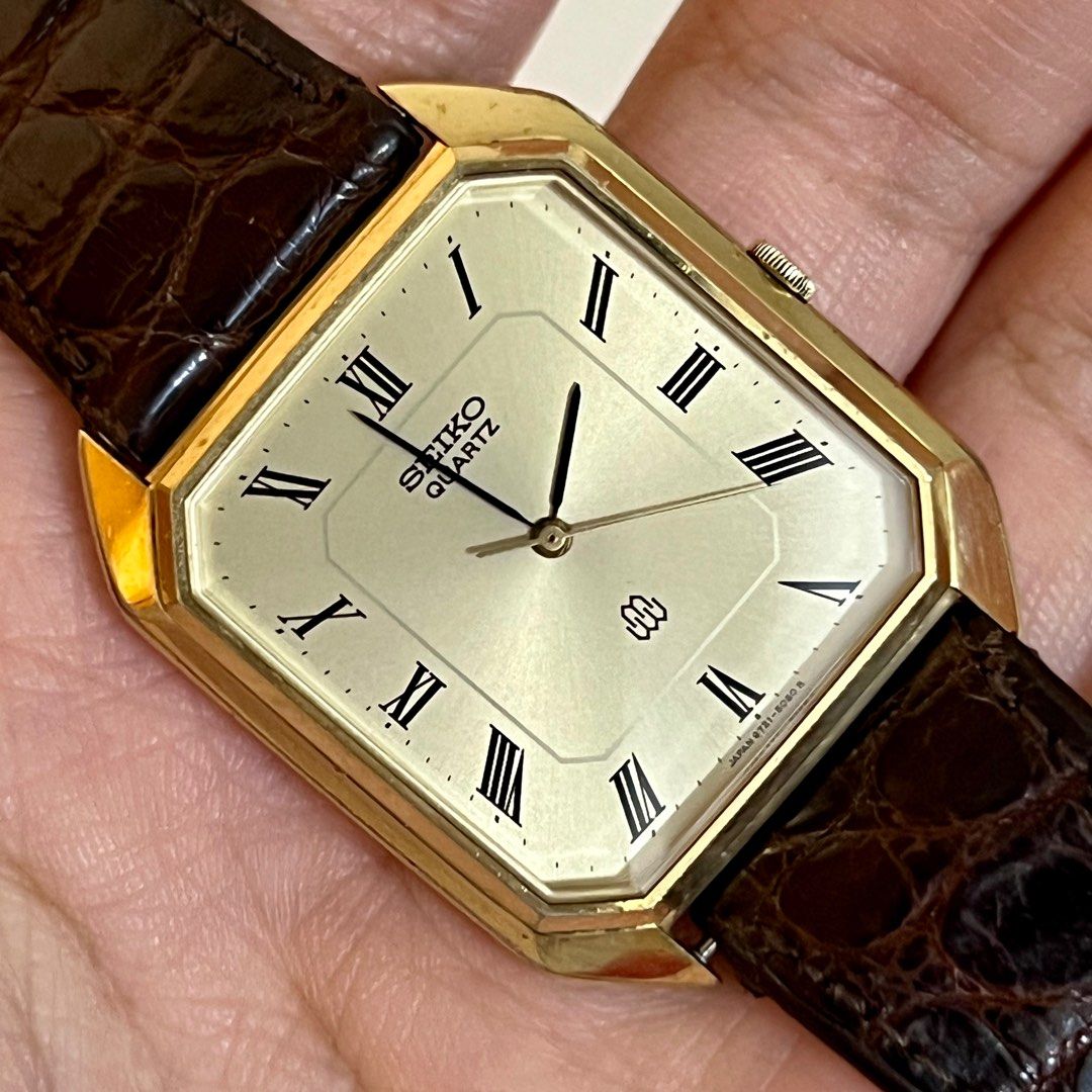 FSOT ✓] VINTAGE SEIKO TWIN QUARTZ 9721 (9721-5050) CHAMPAGNE  