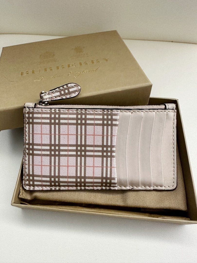 Folding Wallet Burberry Card Holder Pink ???? 超靚Burberry Pink