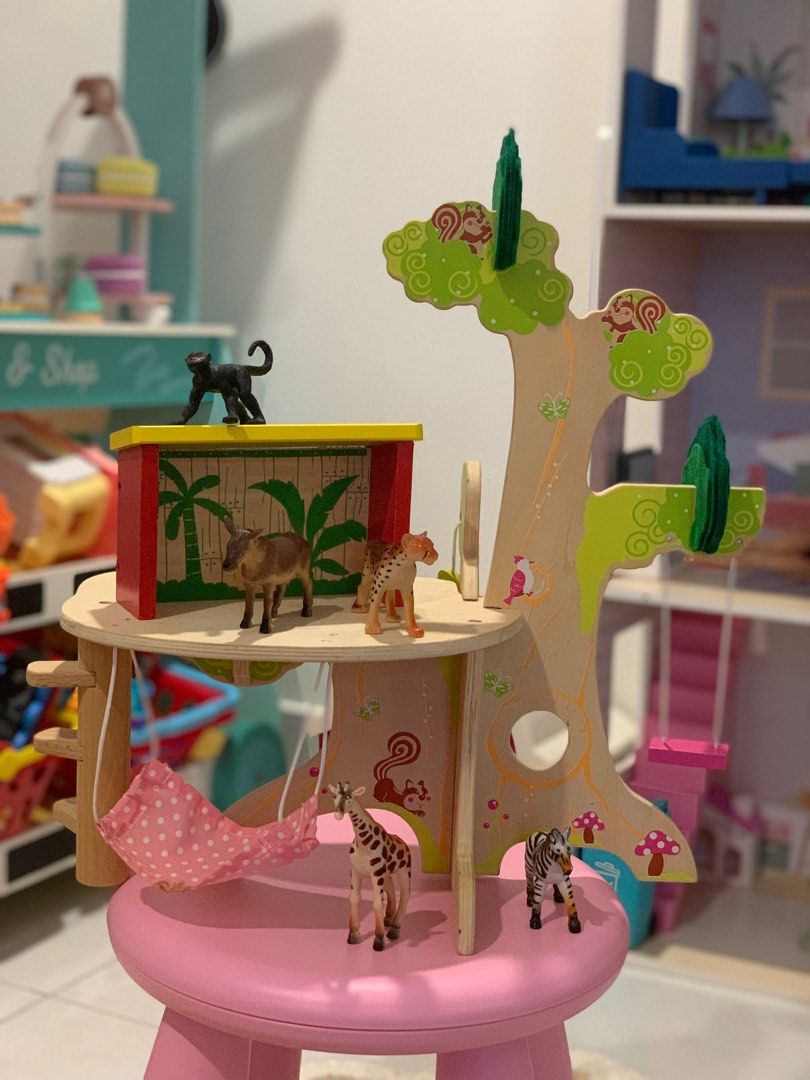 Wooden Tree House Pretend Play Hobbies Toys Toys Games on Carousell