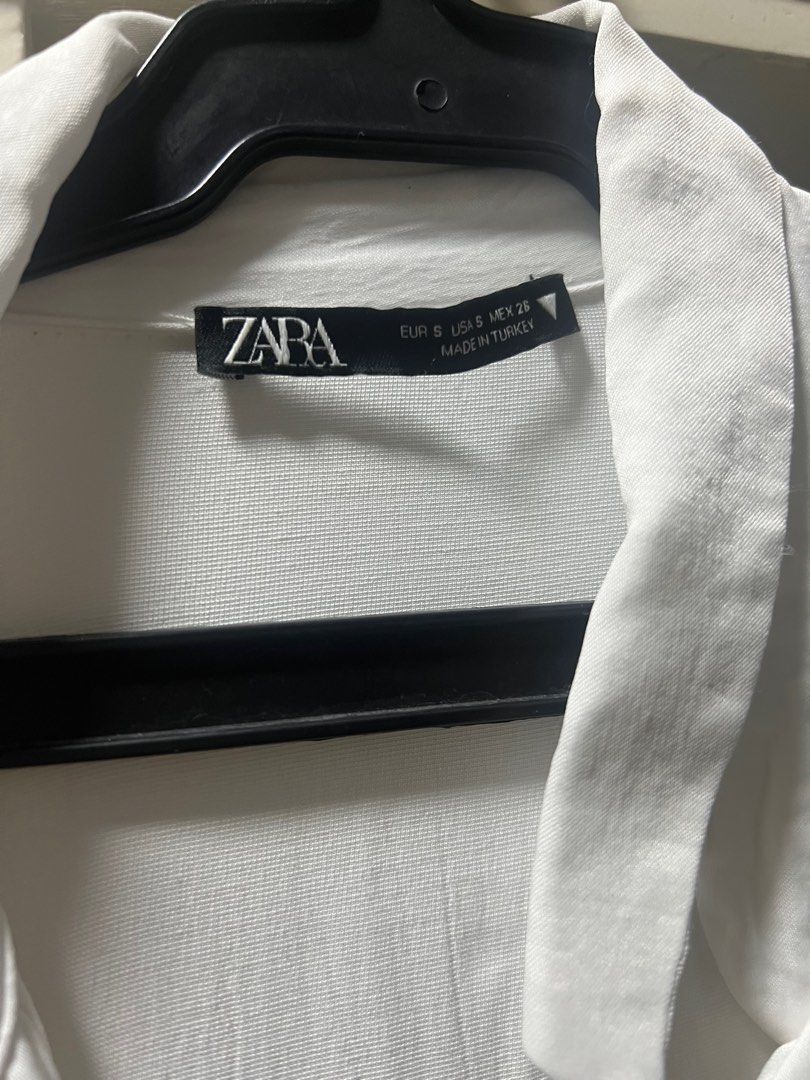 Zara white satin dress (Category: Dresses) located in Cebu City. Submitted by jad088 (Listing ID 1336635498, Image 2). Description: Used twice .