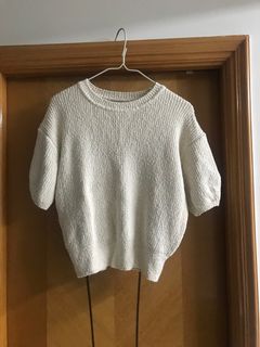 Zoom light brown sweater大地色針織短袖衫上衣 made in Korea64213658792833110