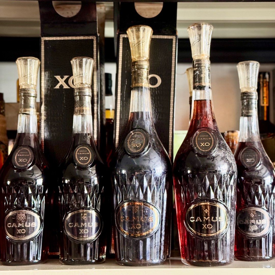 1L Rare Vintage 1980s Camus XO Cognac – Long Neck, Food
