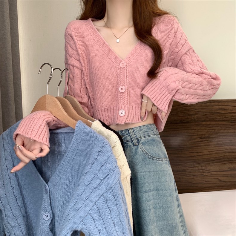 4 COLORS Ulzzang Weaved Button Down Cable Knit Cardigan Women s Fashion Coats Jackets and Outerwear on Carousell