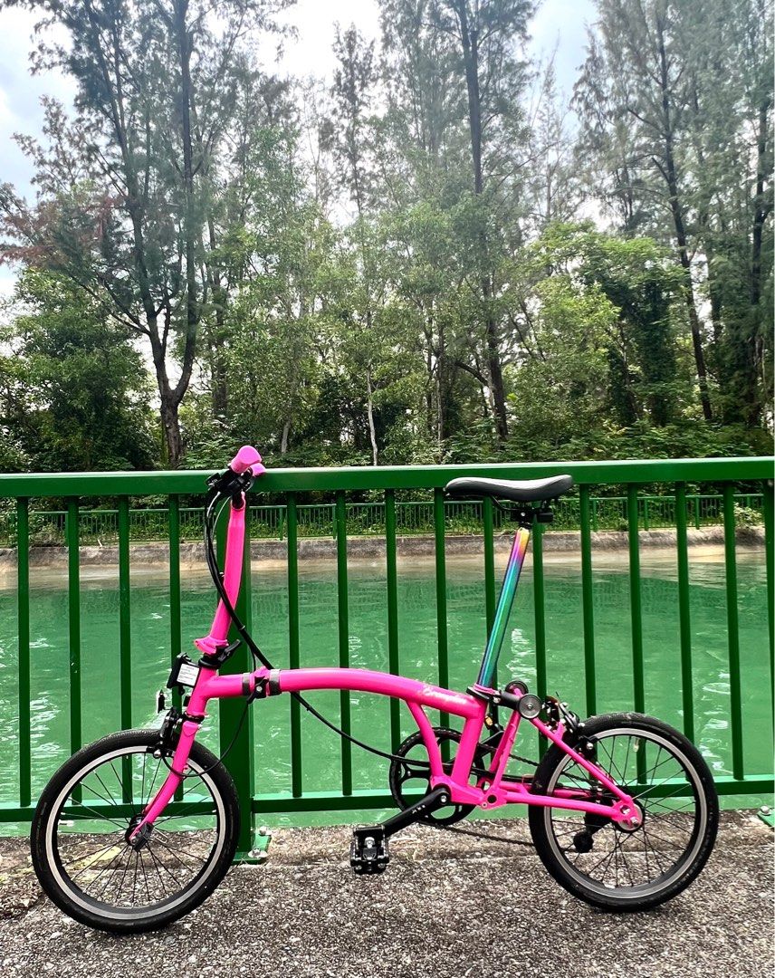 Brompton pink black edition best sale