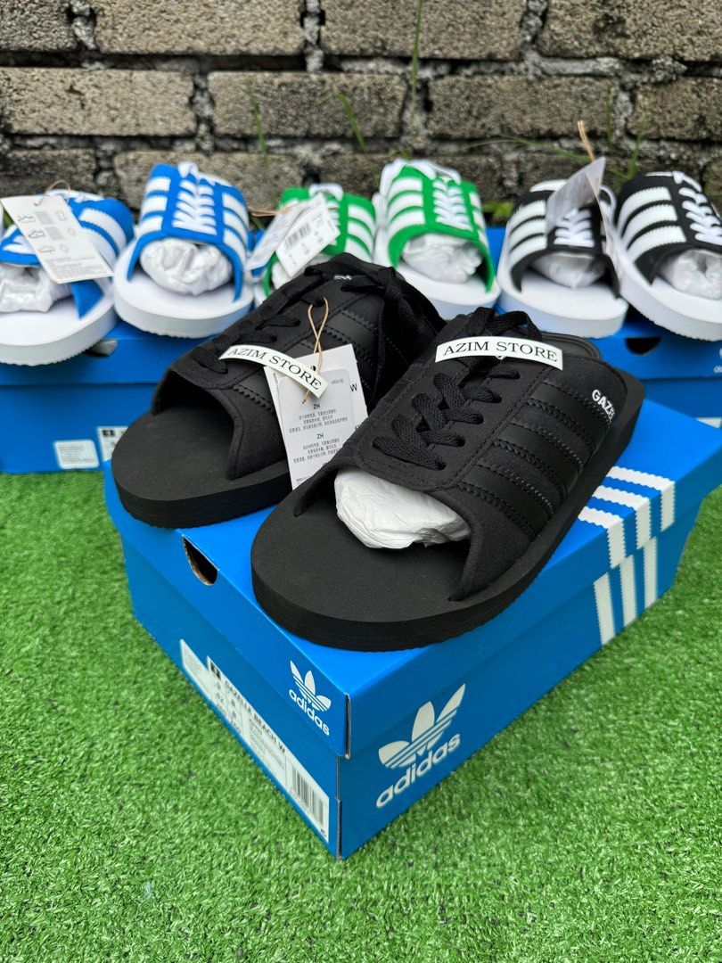 adidas gazelle silver green womens Summer beach shoes blue yellow