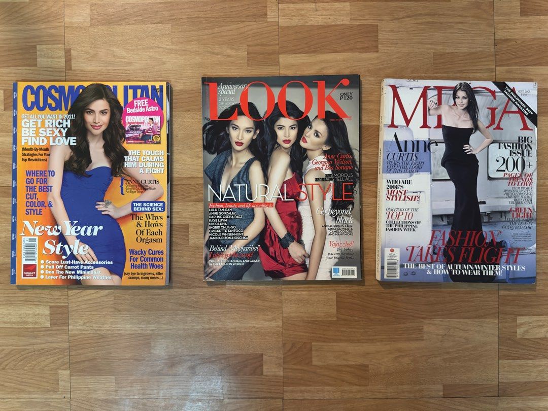 Anne Curtis old magazines (Category: Magazines) located in Caloocan City. Submitted by treasure_troves (Listing ID 1336746634, Image 1). Description: Anne Curtis old magazines: MEGA Sep 2008 Cosmopolitan Jan 2011 Look Magazine with Georgina Wilson and Bea Soriano Selling price: 350 (all 3 magazines plus 1 free Holand Herald Magazine).