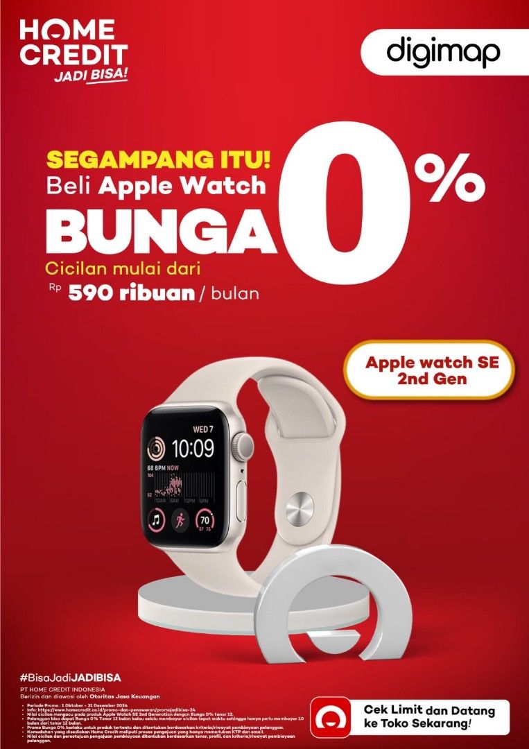 Apple watch SE 2nd Gen, Barang Mewah, Jam Tangan di Carousell
