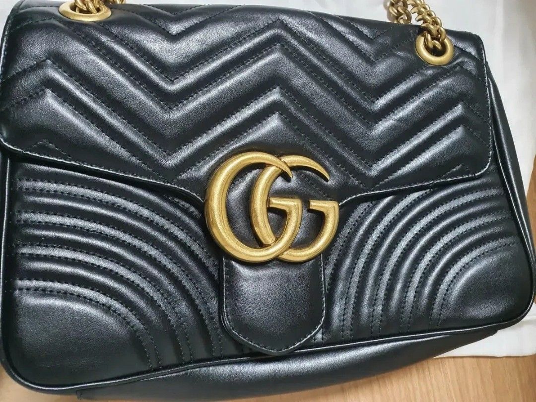 Authentic Gucci Marmont Matelasse Medium
