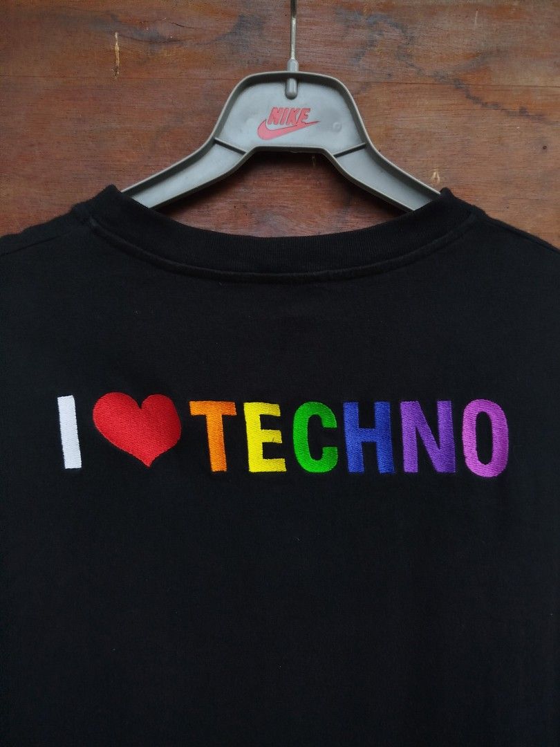 Balenciaga I love techno (Category: Tshirts & Polo Shirts ) located in Kabankalan. Submitted by negrosfinds (Listing ID 1336773979, Image 3). Description: size xl (24w 29L) excellent condition no faded parts complete tags.