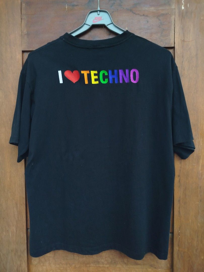 I love techno balenciaga t shirt top