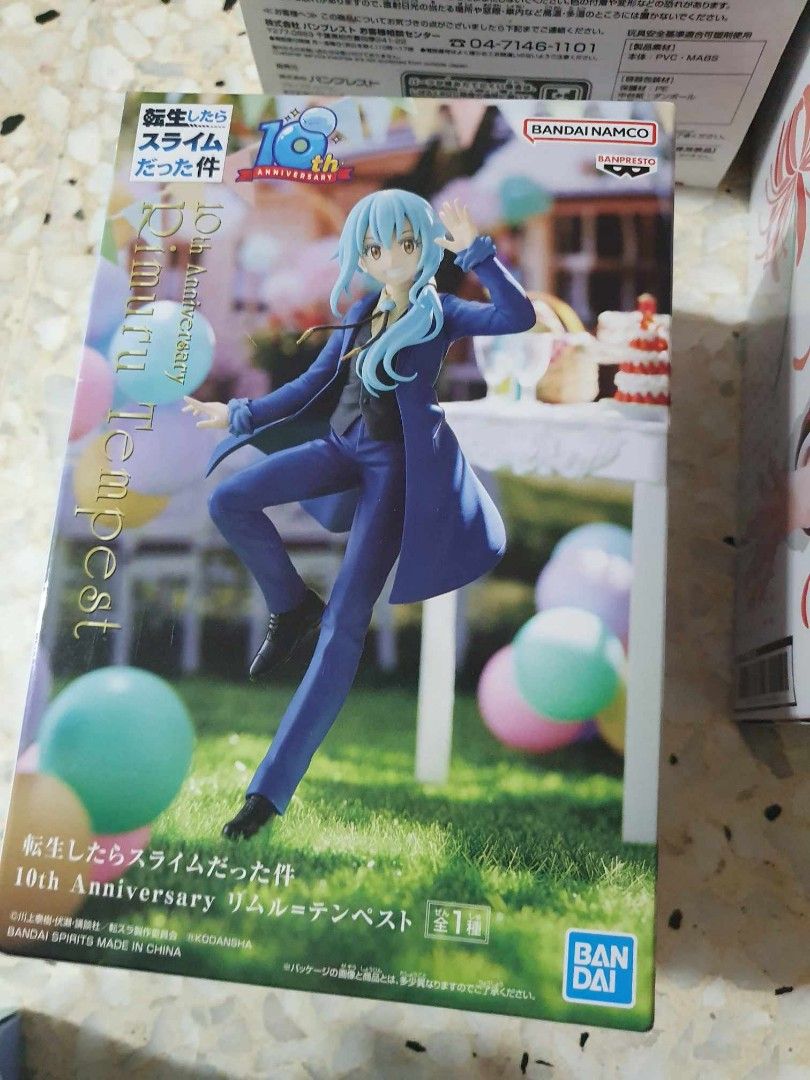 Banpresto Tensura 15th Anniversary Rimuru Tempest Anime Figure Figurine Statue Kuji DXF Grandista Aniplex Artfx Kotobukiya POP Megahouse Figuarts Banpresto Furyu Taito Exq Bicute Model Kit (Category: Toy Figures) located in Singapore. Submitted by ToysInc (Listing ID 1336767471, Image 1). Description: .