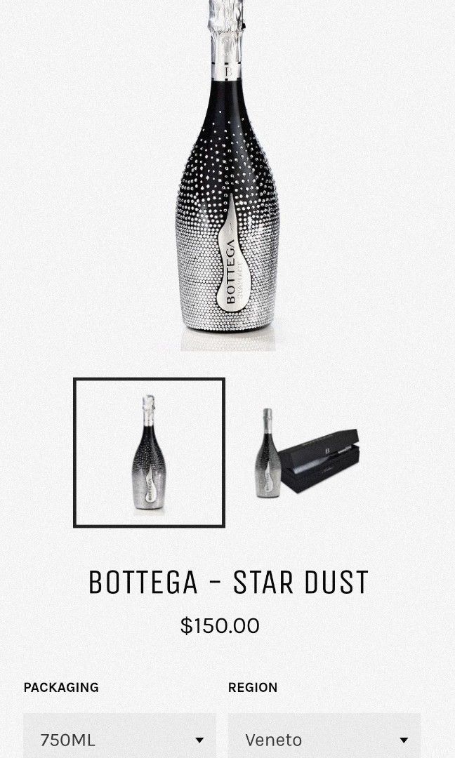 新品未開封Bottega Stardust Prosecco DOC 750ml 【公式通販】