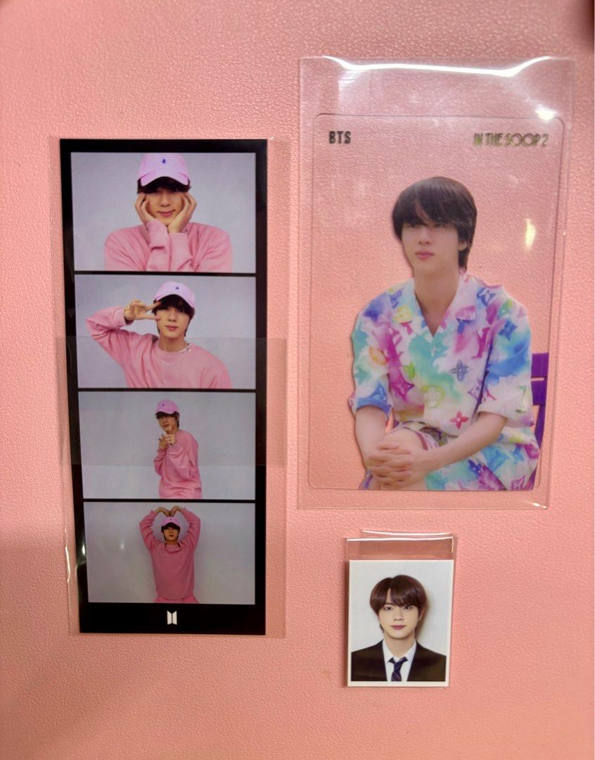 BTS JIN ITS, filmstrip (Category: K-Wave Merchandise) located in San Juan City. Submitted by duranjnb (Listing ID 1336687417, Image 1). Description: 75 each Quitting sale 1x1 id pic - sold STRICTLY PAY AS YOU ORDER. MOP: BPI or Gcash MOD: Lalamove *The delivery fee is shouldered by the buyer..