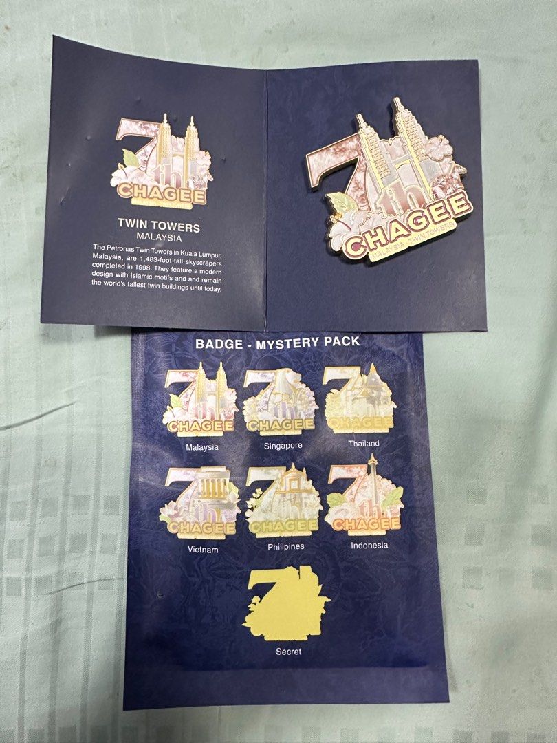 憧れ Chagee Memorabilia Toys, & Hobbies badge, anniversary 7th 小物・アクセサリー