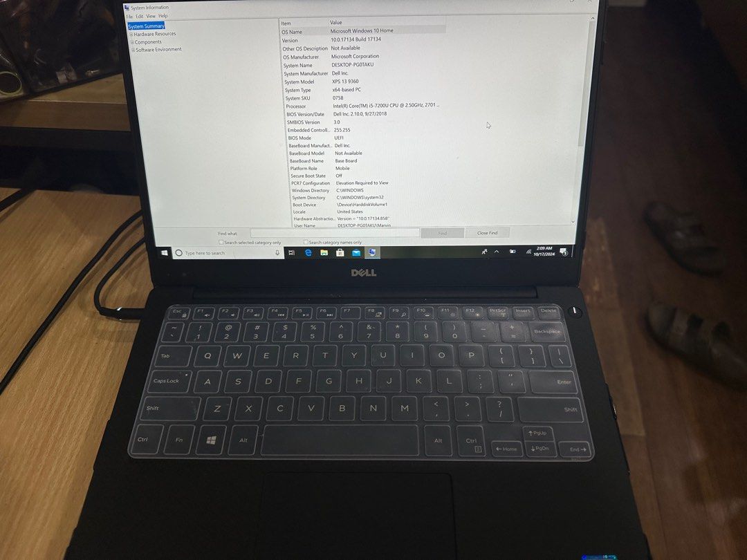 Dell XPS 9360 (Category: Laptops & Notebooks) located in Makati City. Submitted by kobewobee (Listing ID 1336739276, Image 1). Description: Charger and unit only With case since day 1 Used at home only Non touch Rfs: upgrade.